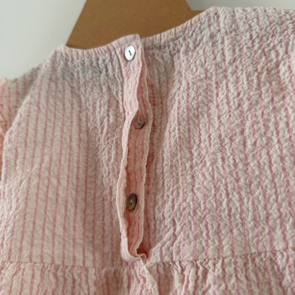 Konges Sløjd Baby Girls Ellie Frill Romper in Pink - Picture 8 of 11